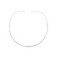 SKU CS40 - Sterling Silver Collar Oval 2mm