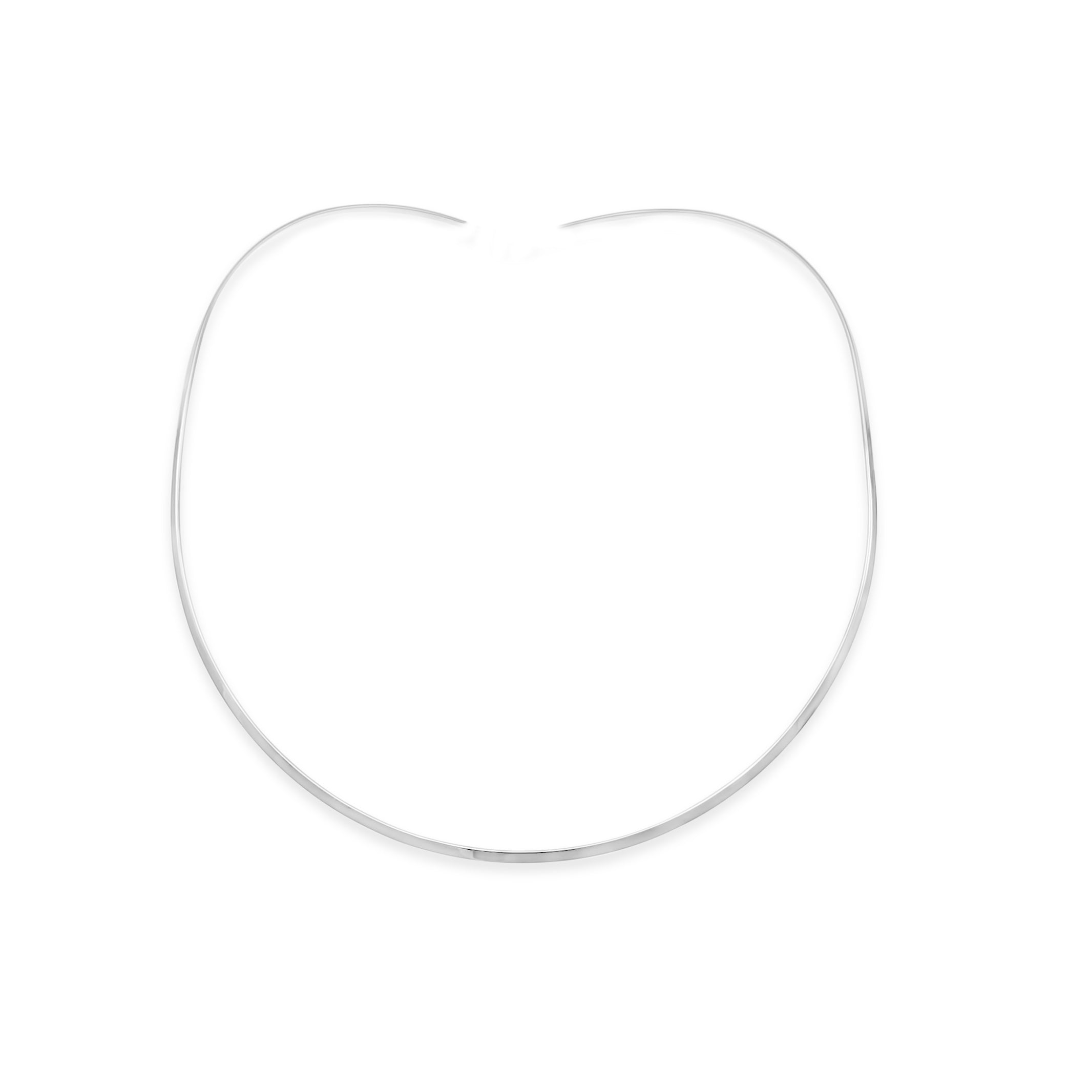 SKU CS40 - Sterling Silver Collar Oval 2mm