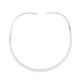 SKU CS41 - Sterling Silver Collar Oval 4mm