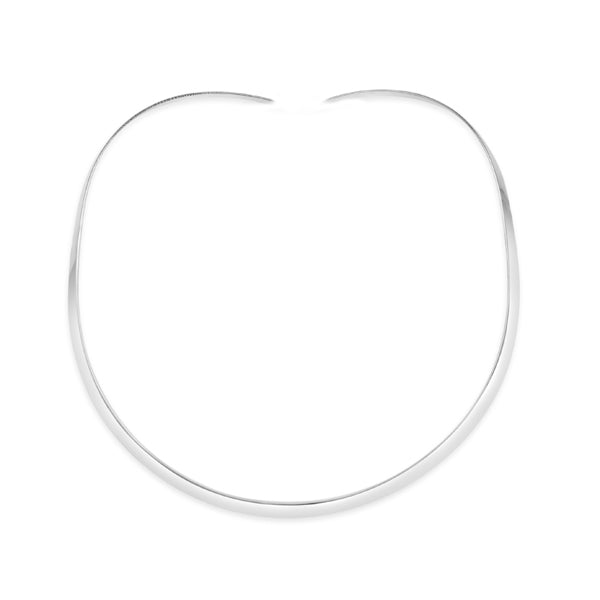 SKU CS41 - Sterling Silver Collar Oval 4mm