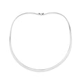SKU CS41C - Sterling Silver Collar Oval 4mm with Clip