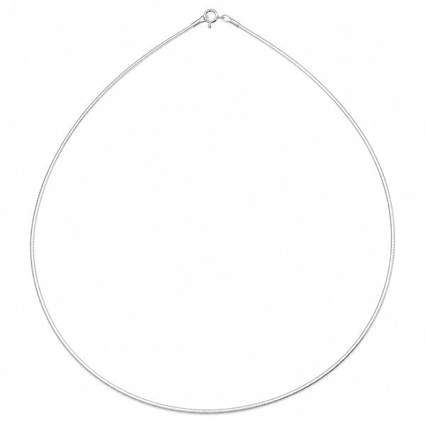 SKU CS56 - Sterling Silver Omega Chain 1.5mm - 40cm